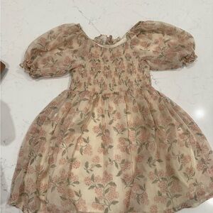 NORALEE Kids Dress in Cream and Pink